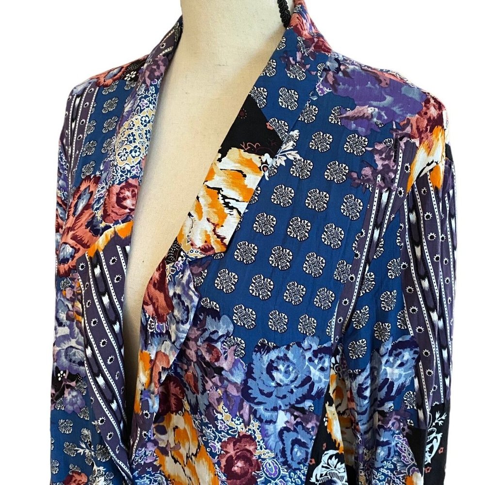 Jaase Women’s Multicolor Boho Patchwork Rayon Jac… - image 5